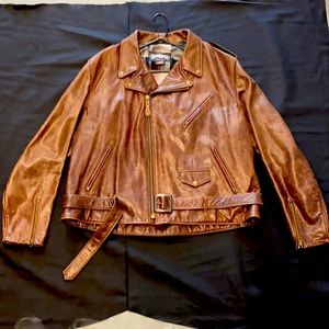 Schott leather jacket vintage style